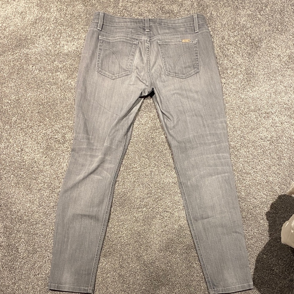 Joe’s Jean Gray Denim Jeans skinny waist 30 EEUC